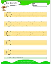 okul öncesi çizgi çalışma sayfaları